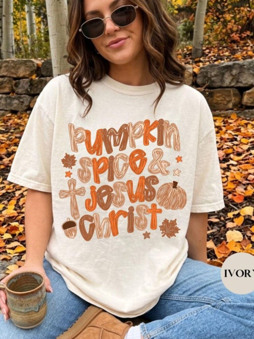 Pumpkin Spice And Jesus Christ Shirt